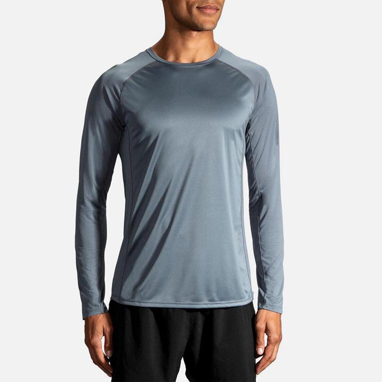 Brooks Stealth Men's Long Sleeve Running Shirt - Blue (25971-HGED)